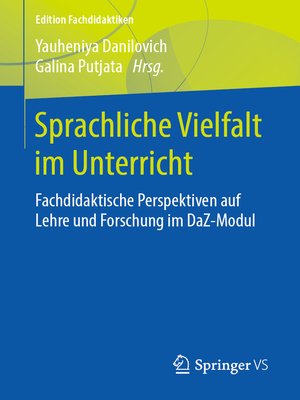 cover image of Sprachliche Vielfalt im Unterricht